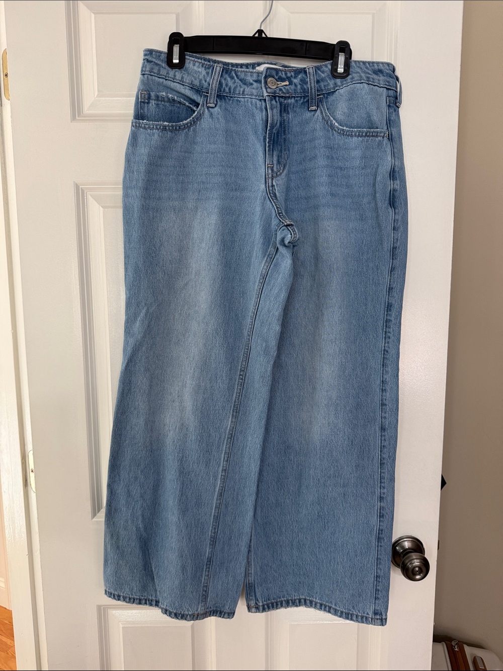 Hollister Light Blue Wide-Leg High-Rise Jeans
